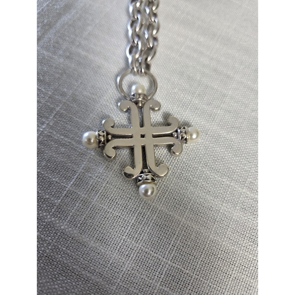 Brighton Silver Cross Motif Bracelet and Earring Set - Picture 9 of 11